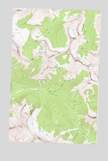 Mount Stimson, MT USGS Topographic Map