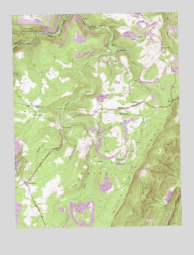 Mount Storm, WV USGS Topographic Map