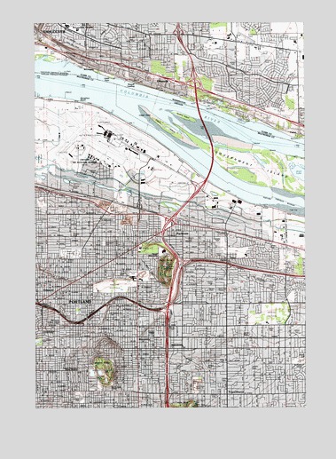 Mount Tabor, OR USGS Topographic Map