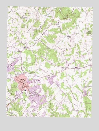 Bel Air, MD USGS Topographic Map