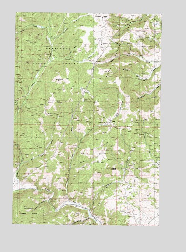 Mount Thompson, MT USGS Topographic Map