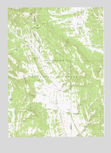 Mount Thompson, WY USGS Topographic Map