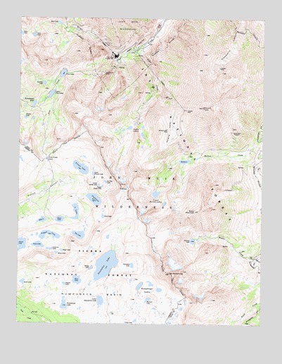 Mount Tom, CA USGS Topographic Map