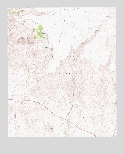 Mount Triplet, AZ USGS Topographic Map