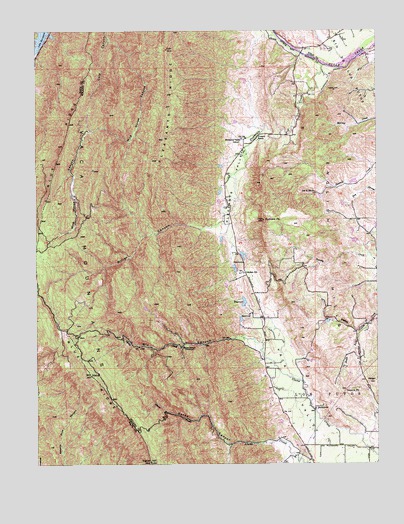 Mount Vaca, CA USGS Topographic Map