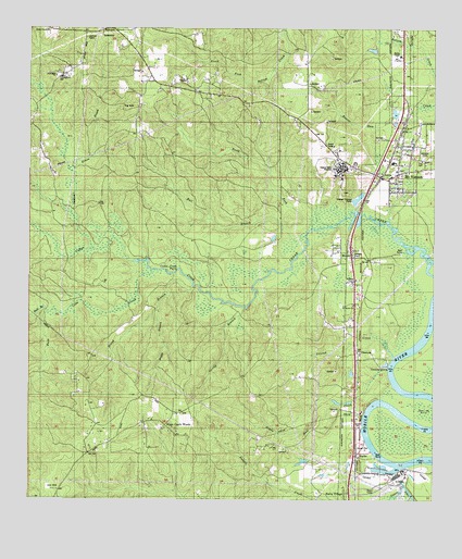 Mount Vernon, AL USGS Topographic Map