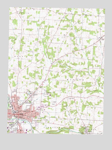 Mount Vernon, OH USGS Topographic Map