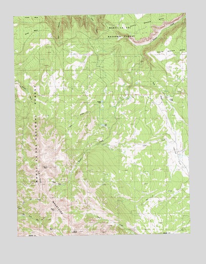 Mount Waas, UT USGS Topographic Map