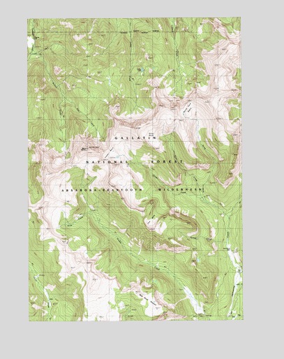 Mount Wallace, MT USGS Topographic Map