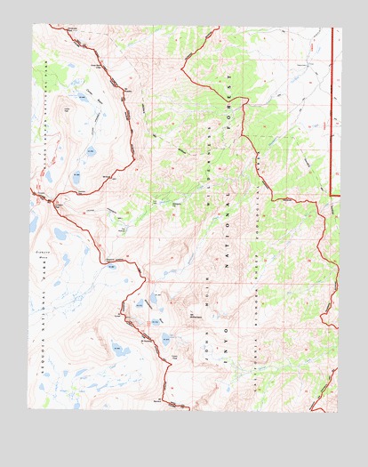 Mount Williamson, CA USGS Topographic Map