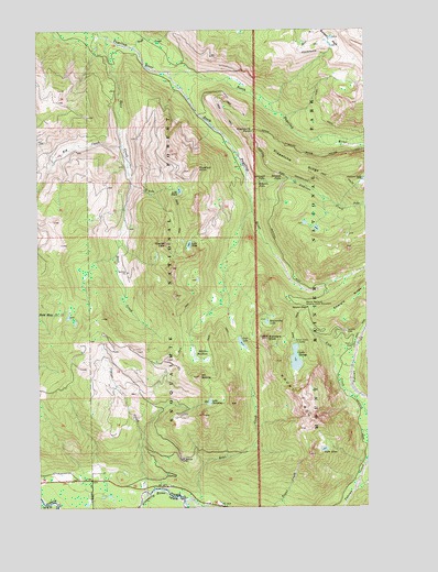 Mount Wow, WA USGS Topographic Map