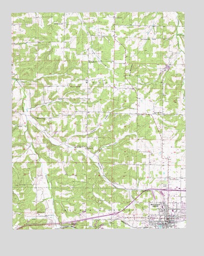 Mountain Grove North, MO USGS Topographic Map