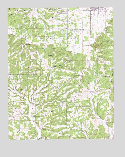 Mountain Grove South, MO USGS Topographic Map