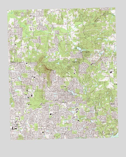 Mountain Park, GA USGS Topographic Map