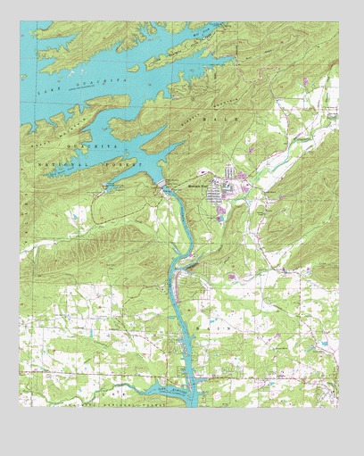 Mountain Pine, AR USGS Topographic Map