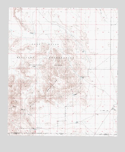 Mountain Tank, NM USGS Topographic Map