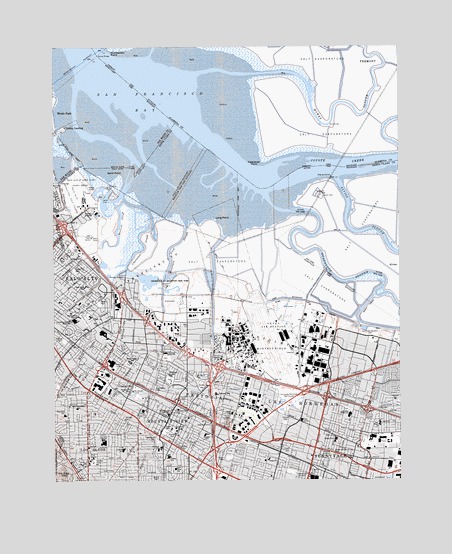 Mountain View, CA USGS Topographic Map