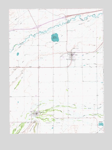 Mountain View, WY USGS Topographic Map