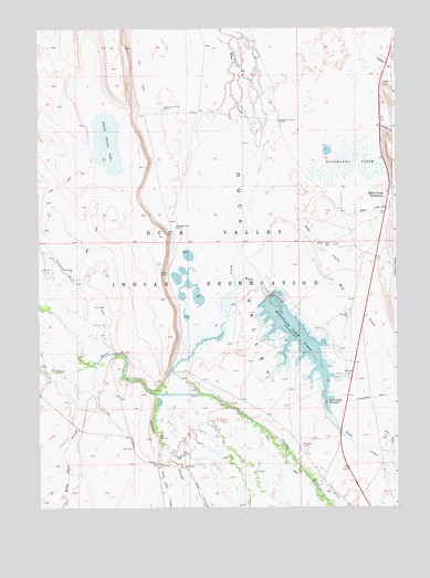 Mountain View Lake, ID USGS Topographic Map
