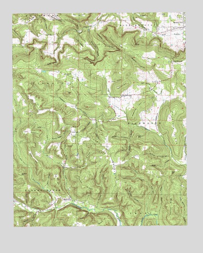 Mountain View SW, AR USGS Topographic Map