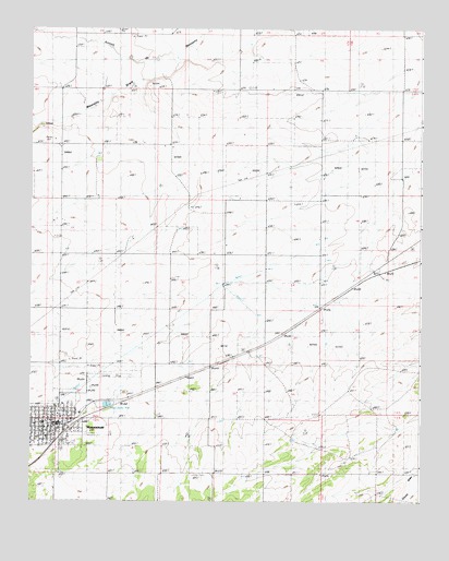 Mountainair, NM USGS Topographic Map