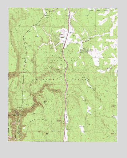 Mountainaire, AZ USGS Topographic Map