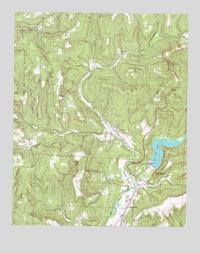 Mountainburg, AR USGS Topographic Map