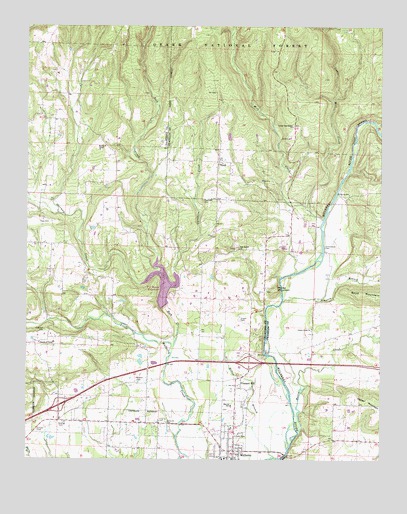 Mountainburg SE, AR USGS Topographic Map