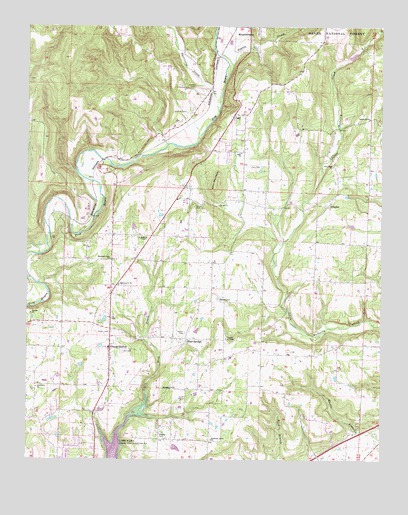 Mountainburg SW, AR USGS Topographic Map