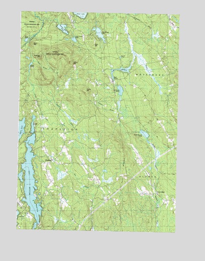 Mousam Lake, ME USGS Topographic Map