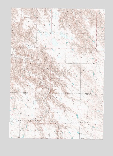 Mouth of East Branch War Creek, SD USGS Topographic Map