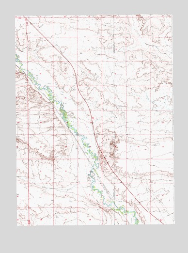 Moxa, WY USGS Topographic Map