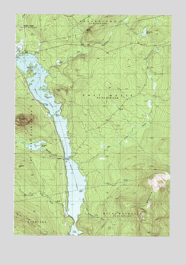 Moxie Pond, ME USGS Topographic Map
