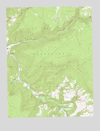 Mozark Mountain, WV USGS Topographic Map