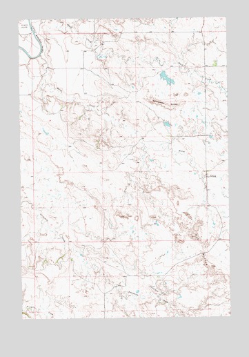 Mud Buttes, ND USGS Topographic Map