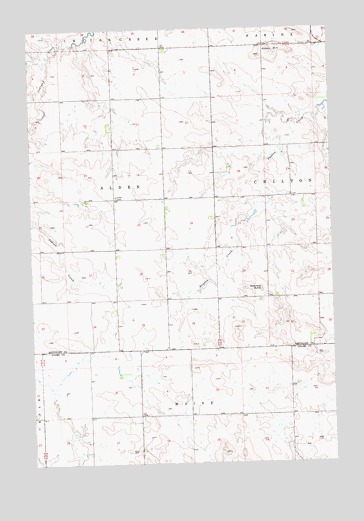 Abbey Hill, ND USGS Topographic Map