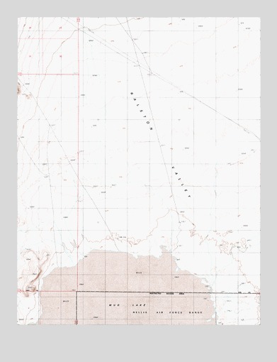 Mud Lake North, NV USGS Topographic Map