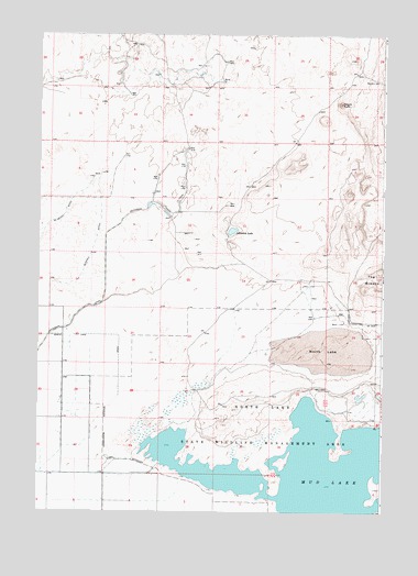 Mud Lake NW, ID USGS Topographic Map