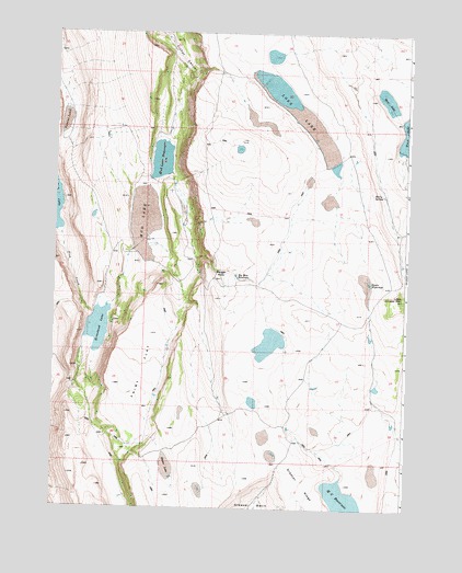 Mud Lake Reservoir, OR USGS Topographic Map