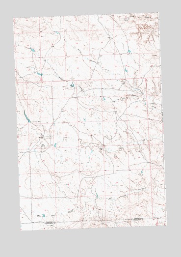 Mud Spring, MT USGS Topographic Map