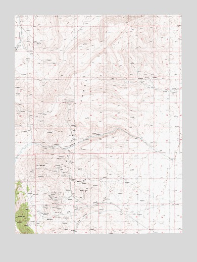 Mud Spring Gulch, NV USGS Topographic Map