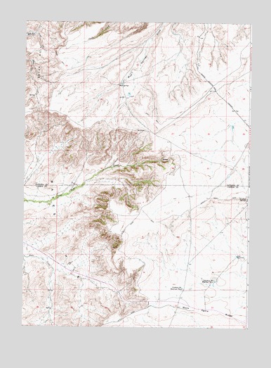 Mud Springs, WY USGS Topographic Map