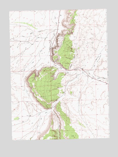 Mud Springs Ranch, WY USGS Topographic Map