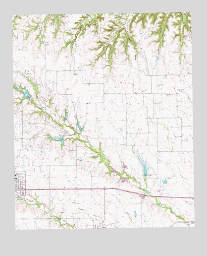 Muenster East, TX USGS Topographic Map