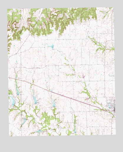 Muenster West, TX USGS Topographic Map