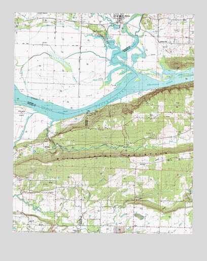 Mulberry, AR USGS Topographic Map