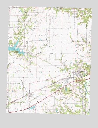 Mulberry Grove, IL USGS Topographic Map