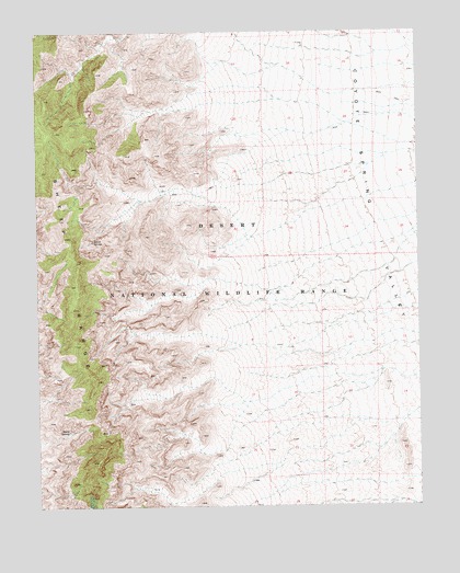 Mule Deer Ridge NE, NV USGS Topographic Map