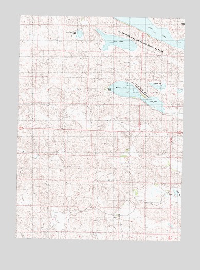Mule Lake, NE USGS Topographic Map
