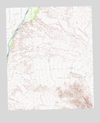 Mule Wash, AZ USGS Topographic Map
